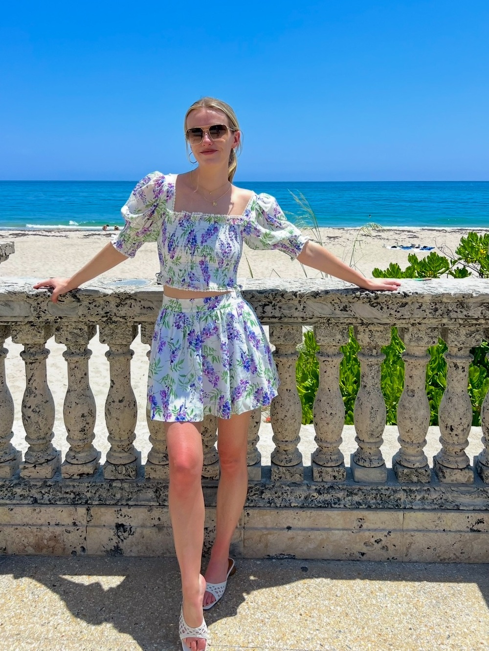 Hill House Matching Set in XS

Benson Skirt in Wisteria 
Zoe Crop Top